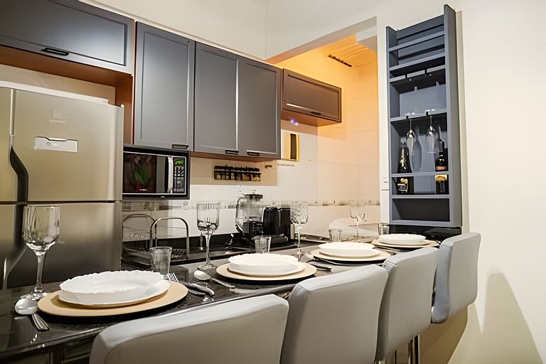 Apartamento novo e decorado para 4 pessoas.