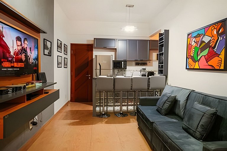 Apartamento novo e decorado para 4 pessoas.