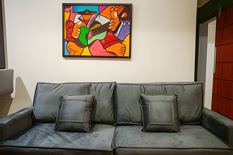 Apartamento novo e decorado para 4 pessoas.