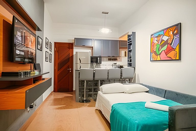 Apartamento novo e decorado para 4 pessoas.