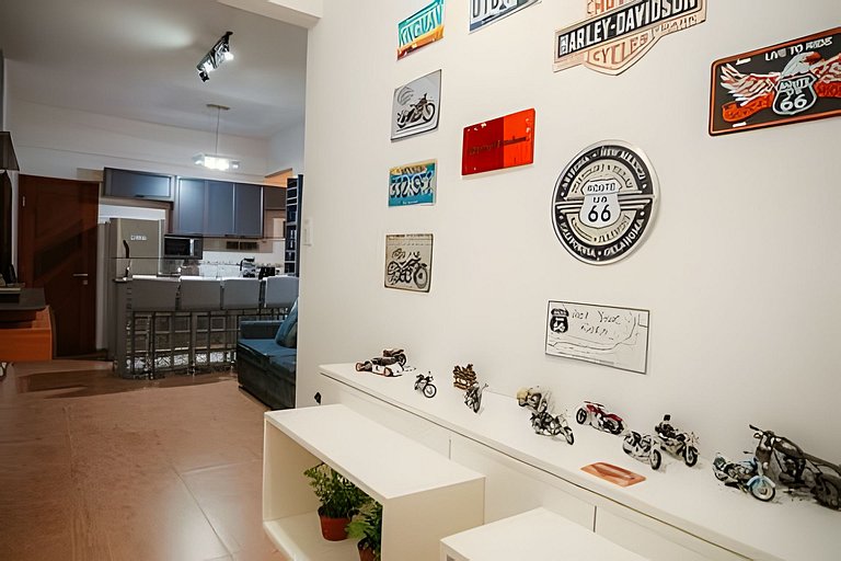 Apartamento novo e decorado para 4 pessoas.