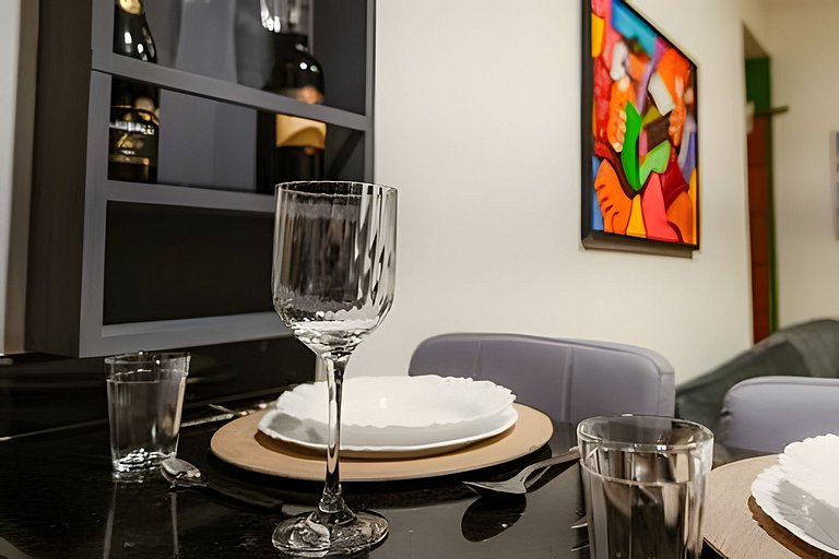 Apartamento novo e decorado para 4 pessoas.