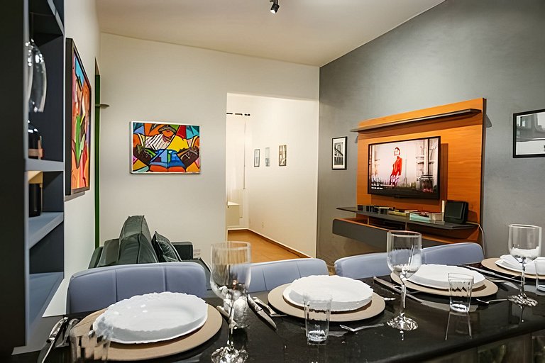 Apartamento novo e decorado para 4 pessoas.