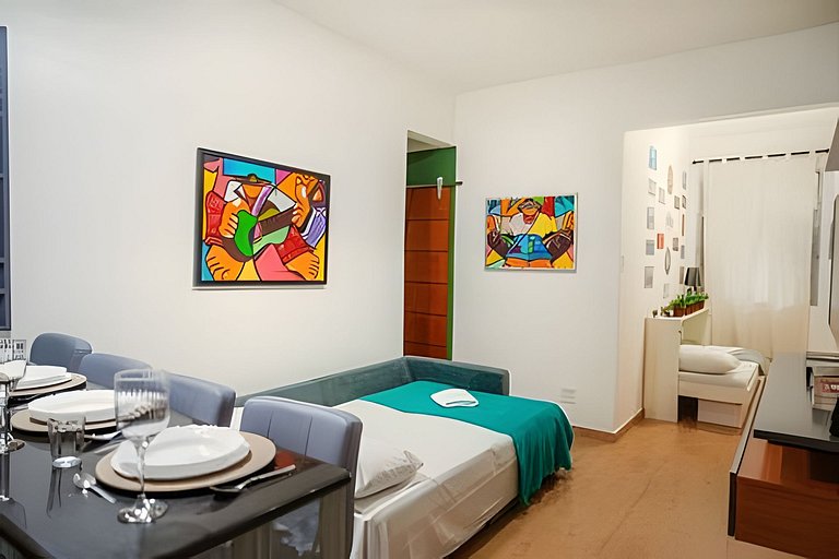 Apartamento novo e decorado para 4 pessoas.