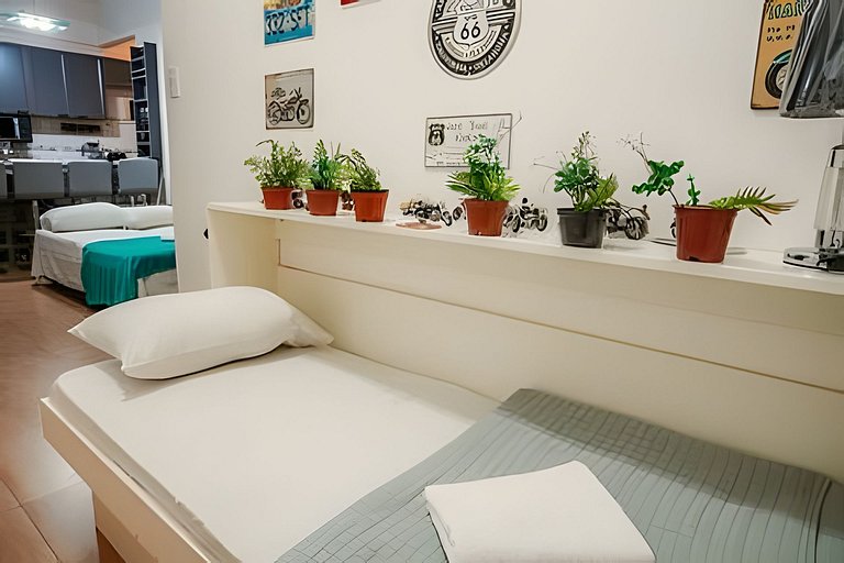 Apartamento novo e decorado para 4 pessoas.