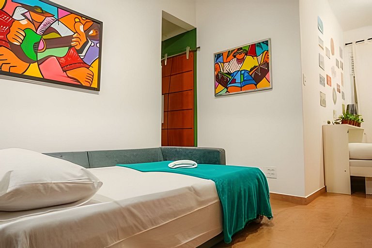 Apartamento novo e decorado para 4 pessoas.