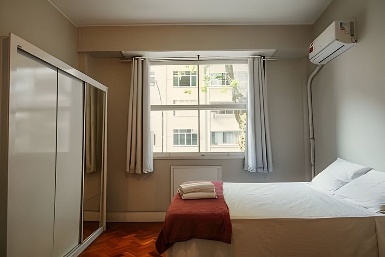 Apartamento confortável na quadra da praia