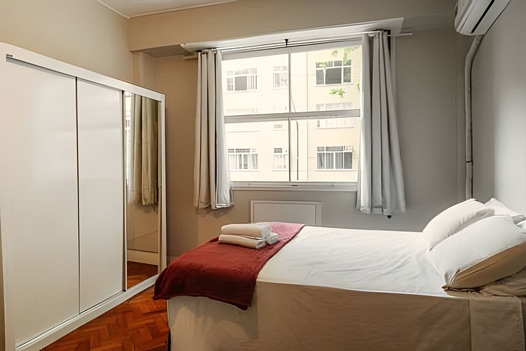 Apartamento confortável na quadra da praia