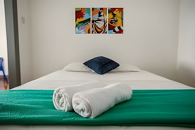 Apartamento amplo e luminoso perto da praia