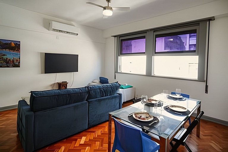 Apartamento amplo e luminoso perto da praia