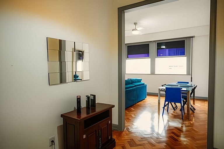 Apartamento amplo e luminoso perto da praia