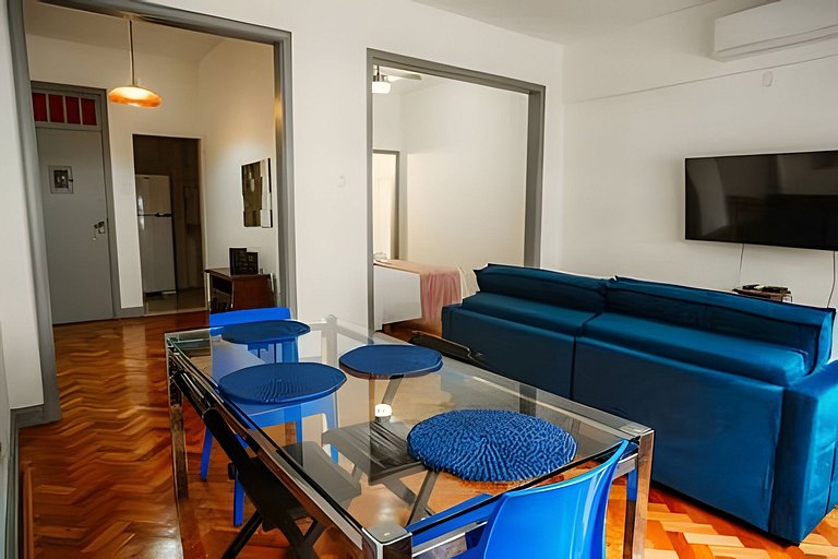 Apartamento amplo e luminoso perto da praia