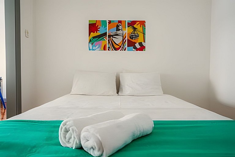 Apartamento amplo e luminoso perto da praia