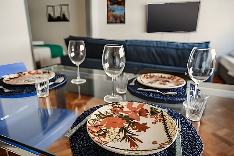 Apartamento amplo e luminoso perto da praia