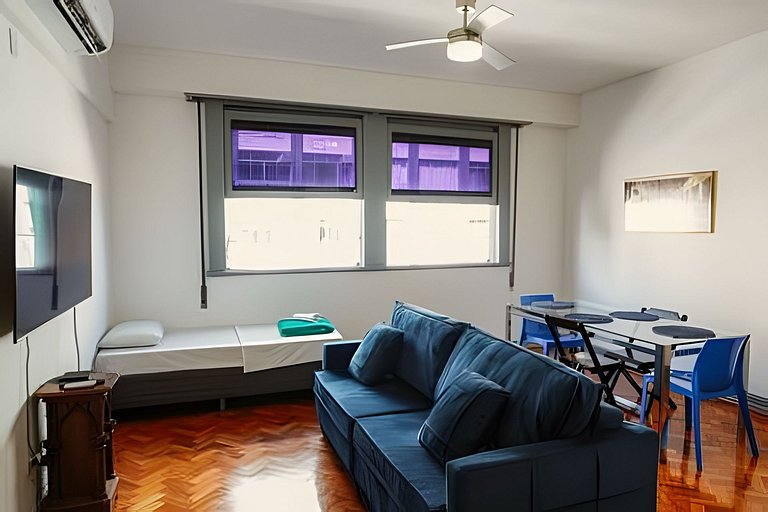 Apartamento amplo e luminoso perto da praia