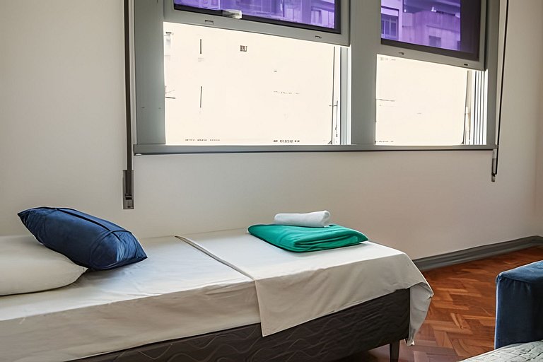 Apartamento amplo e luminoso perto da praia