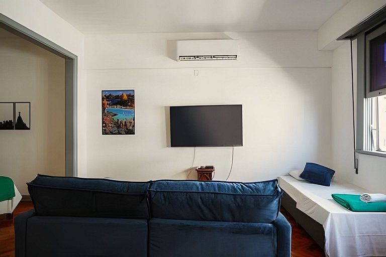 Apartamento amplo e luminoso perto da praia