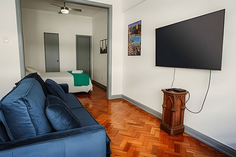 Apartamento amplo e luminoso perto da praia