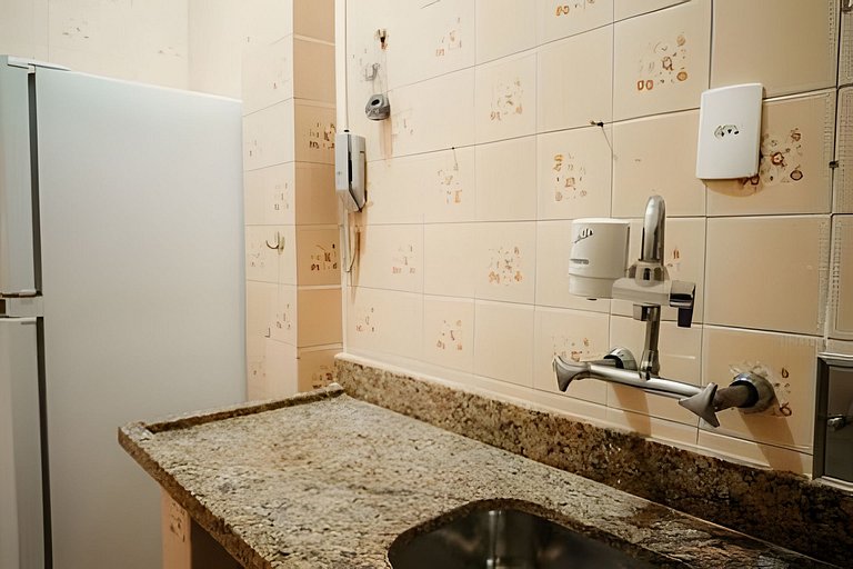 Apartamento amplo e luminoso perto da praia