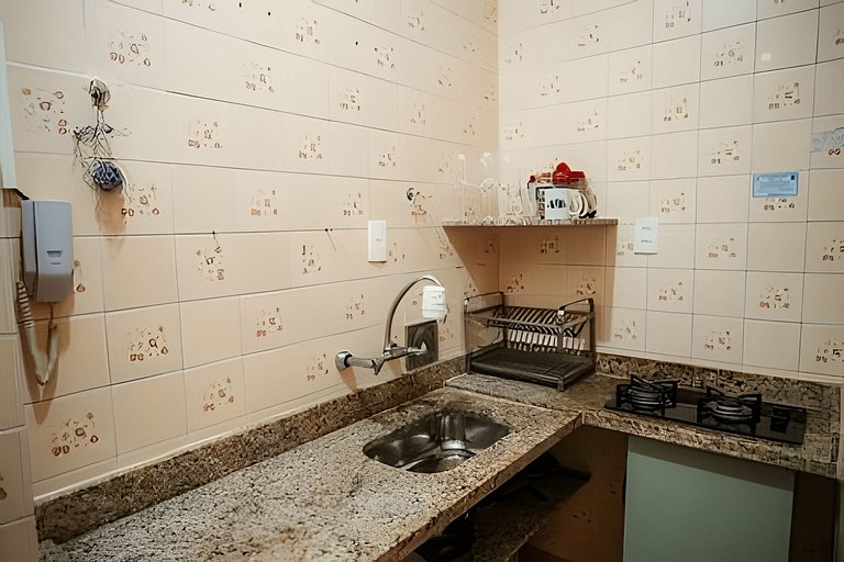 Apartamento amplo e luminoso perto da praia