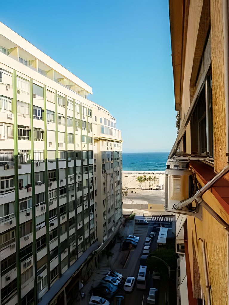 Apartamento para 4 pessoas com vista mar lateral