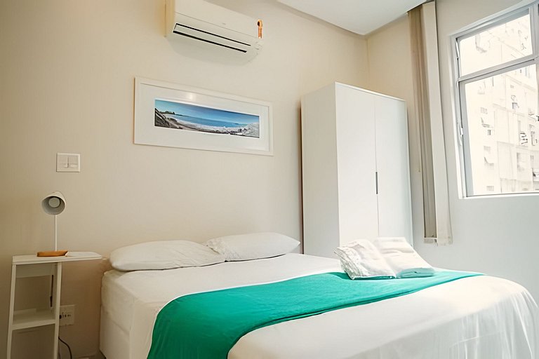 Apartamento luminoso e silencioso em Copacabana