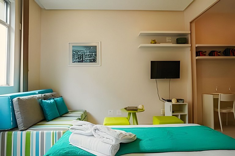 Apartamento luminoso e silencioso em Copacabana