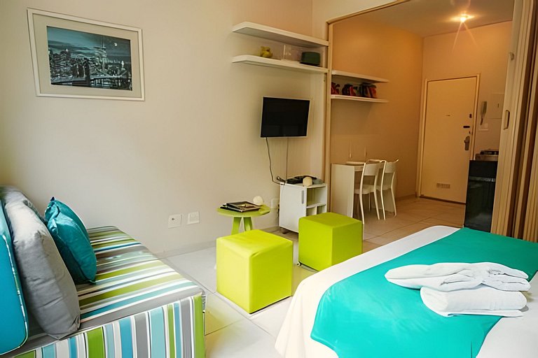 Apartamento luminoso e silencioso em Copacabana