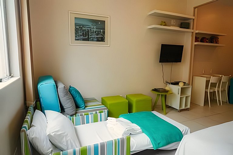 Apartamento luminoso e silencioso em Copacabana