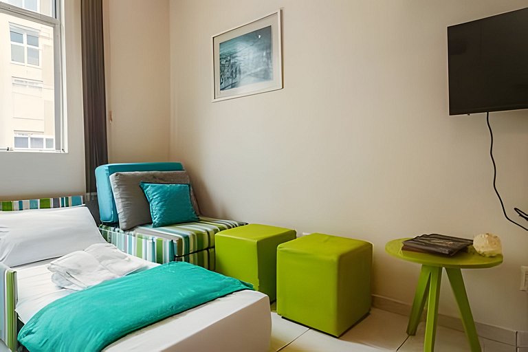 Apartamento luminoso e silencioso em Copacabana