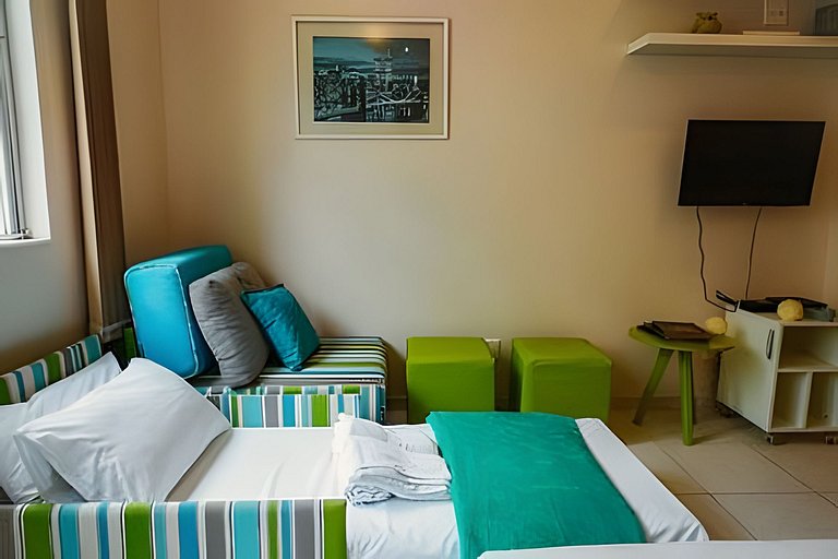 Apartamento luminoso e silencioso em Copacabana