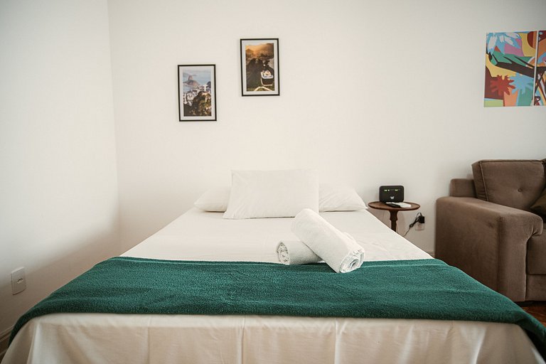 Apartamento para 4 pessoas com vista mar lateral