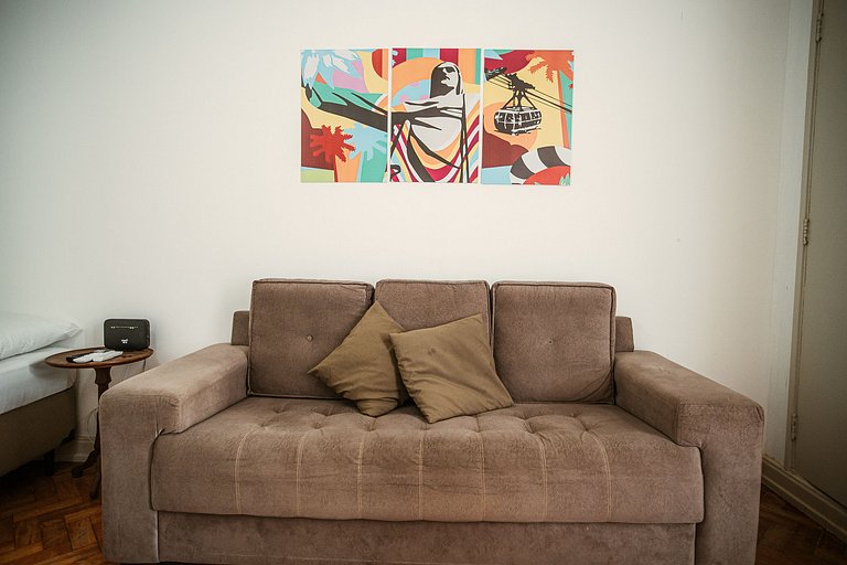 Apartamento para 4 pessoas com vista mar lateral