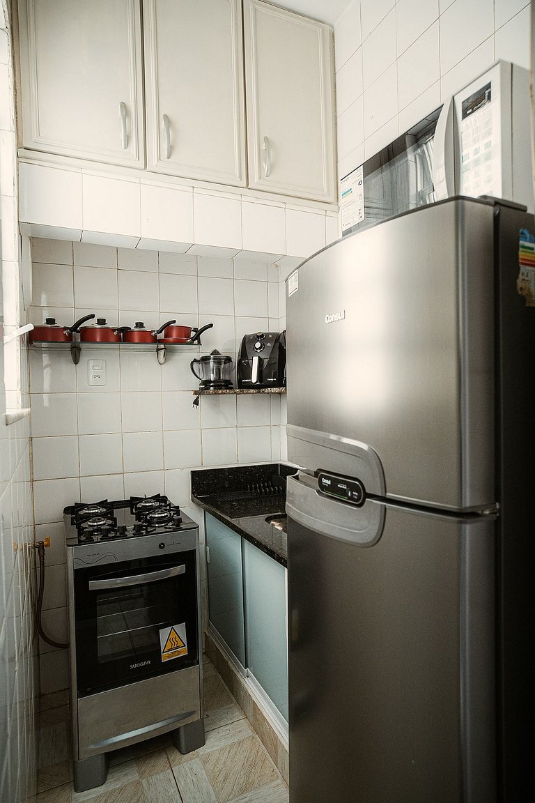 Apartamento para 4 pessoas com vista mar lateral