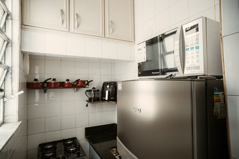 Apartamento para 4 pessoas com vista mar lateral