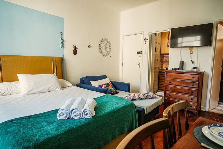 Apartamento acogedor en el corazón de Copacabana.