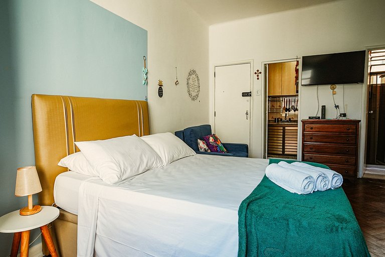 Apartamento aconchegante no coração de Copacabana