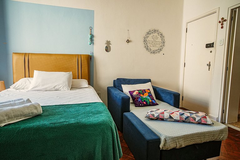 Apartamento acogedor en el corazón de Copacabana.