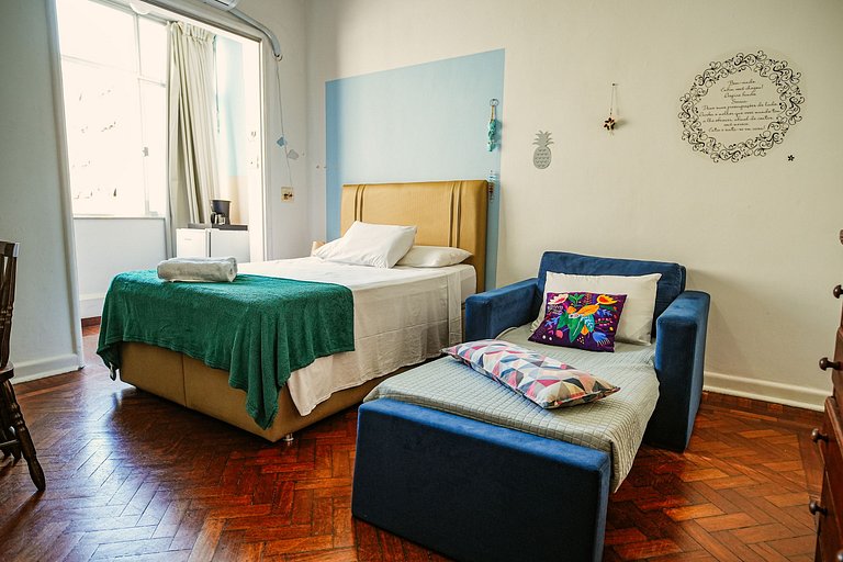 Apartamento aconhegante no coração de Copacabana