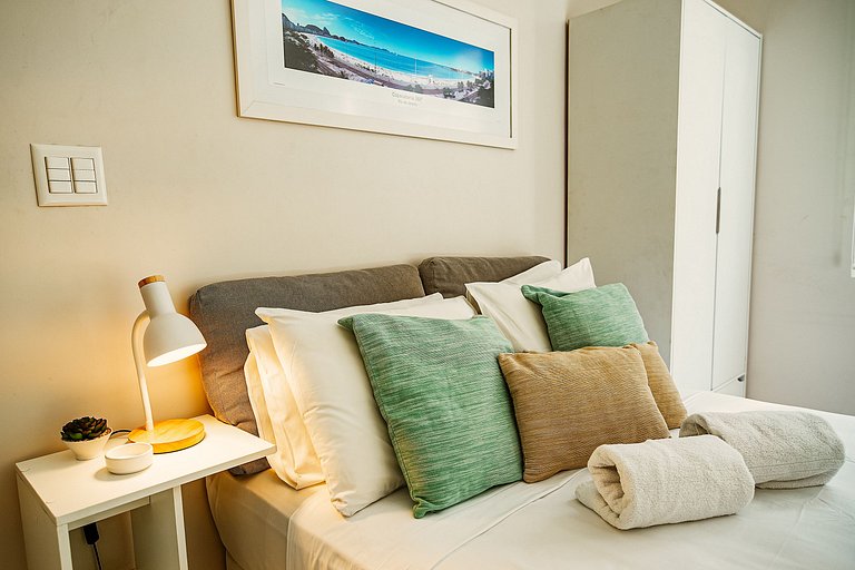 Apartamento luminoso e silencioso em Copacabana