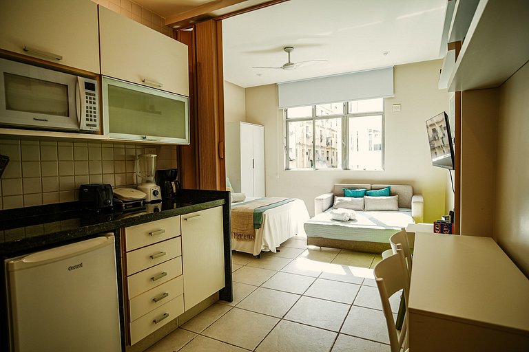 Apartamento luminoso e silencioso em Copacabana