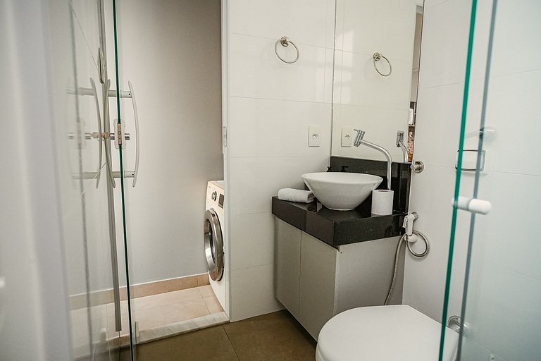 Excelente sala y habitación para hasta 3 personas